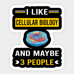 3 People Cell Cellular Biology Biologist Sticker